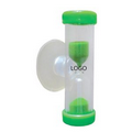 Custom ABS Sand Timers with Suction Cap, 3/4"W x 2 1/4"L, Various Colors